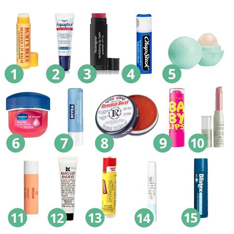 best lip balm brands.